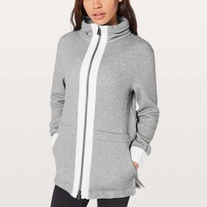 NWT Lululemon Light As Warmth Jacket Grey